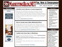 Tablet Screenshot of marketingblog.net