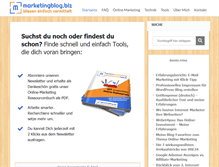 Tablet Screenshot of marketingblog.biz